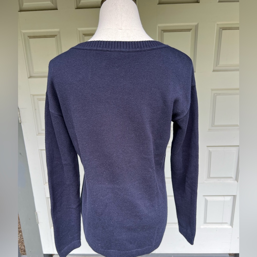 Talbots Lemon 🍋 Floral Crew Neck Sweater - Picture 5 of 7